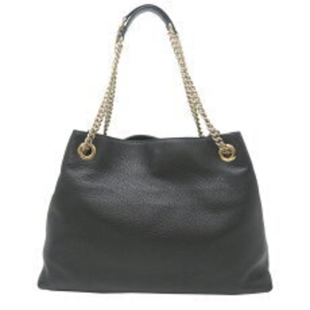 Gucci Soho Interlocking GG Shoulder Bag Leather Black - Picture 2 of 9